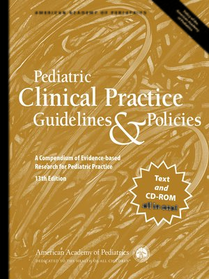 cover image of Pediatric Clinical Practice Guidelines & Policies